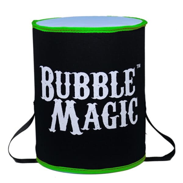 Black and green bubble magic container.