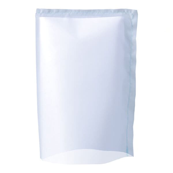 Clear plastic bag with a sealed edge.