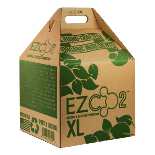 Cardboard box for organic CO2 production.