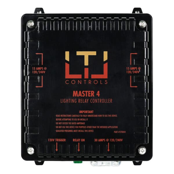 Lighting relay controller front view.