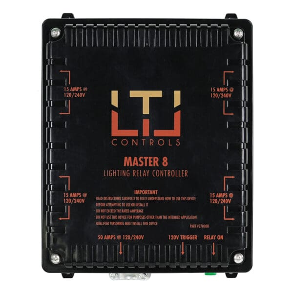 Lighting relay controller labeled Master 8.