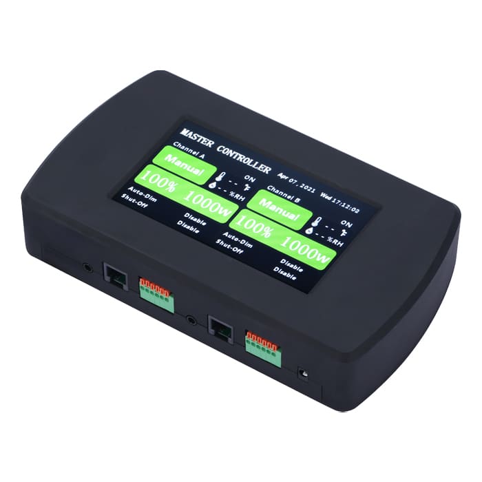 Master controller with digital display interface.