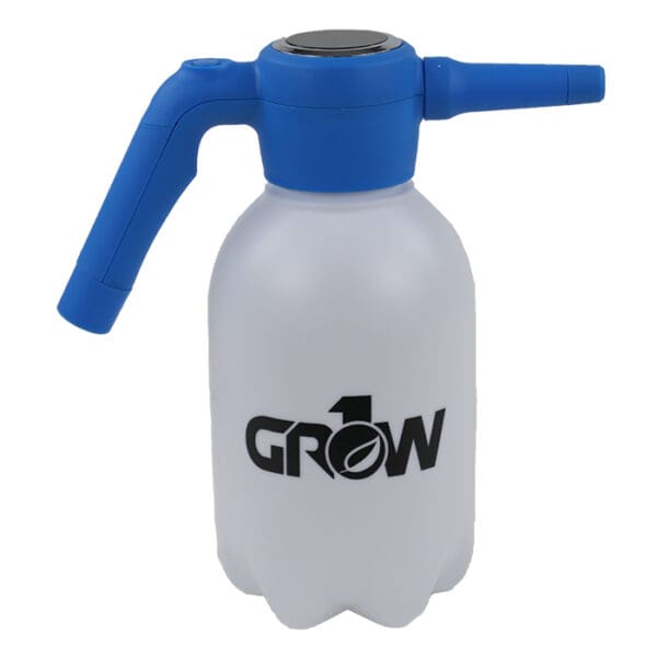 Blue spray bottle with "GROW" logo.