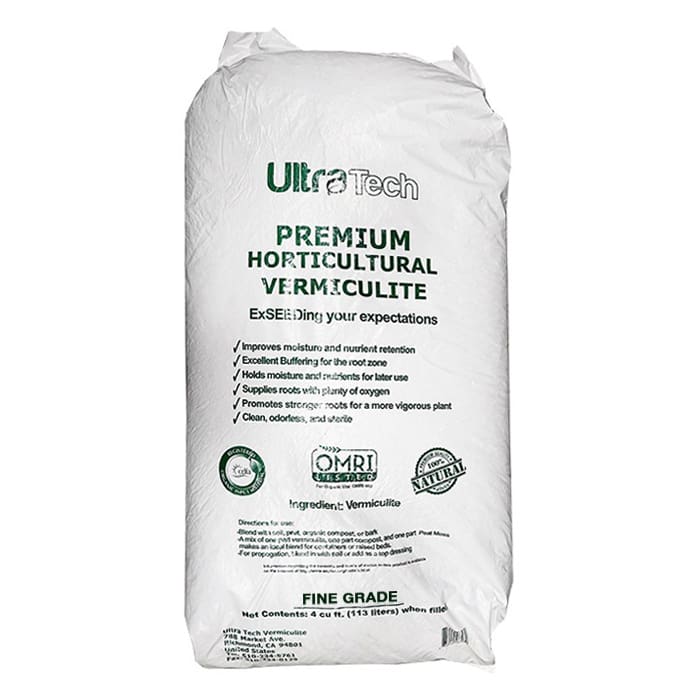 Premium horticultural vermiculite bag packaging.