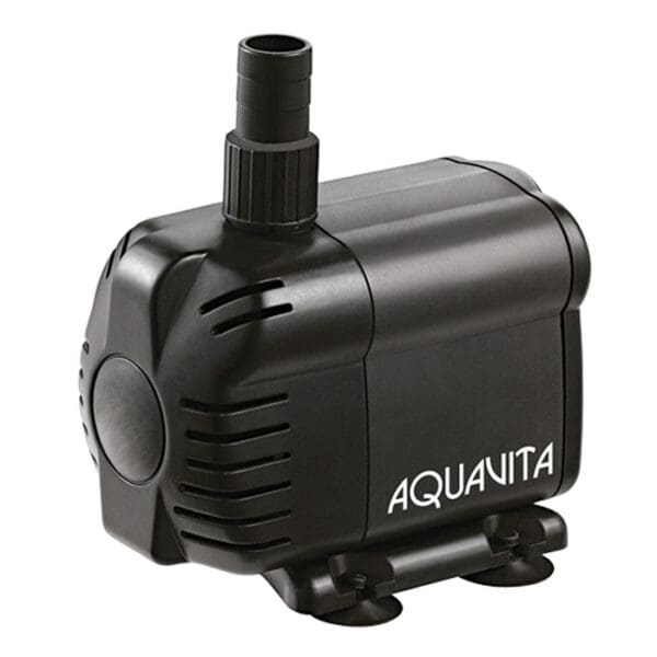 Black water pump for aquariums or ponds.