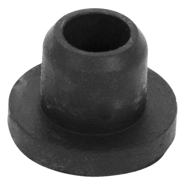 Black rubber component with a cylindrical shape.