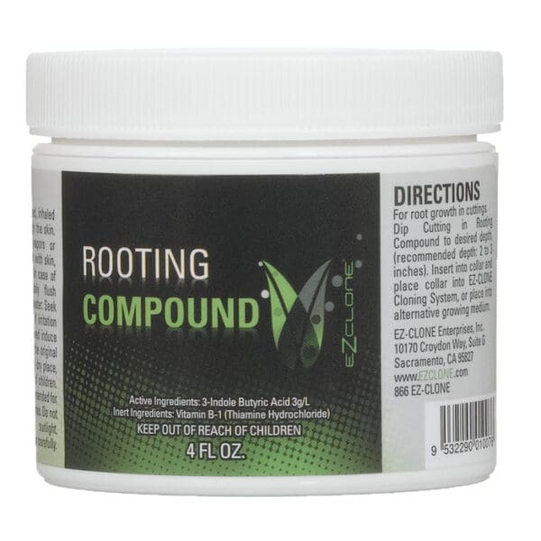 Rooting compound for plant cuttings.