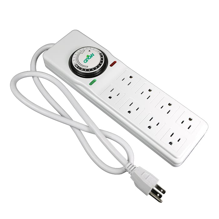 Electrical power strip with timer function.