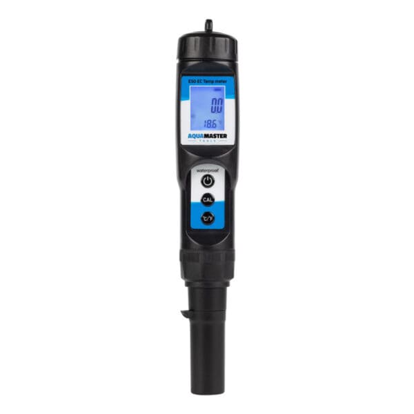 Digital temperature and conductivity meter tool.