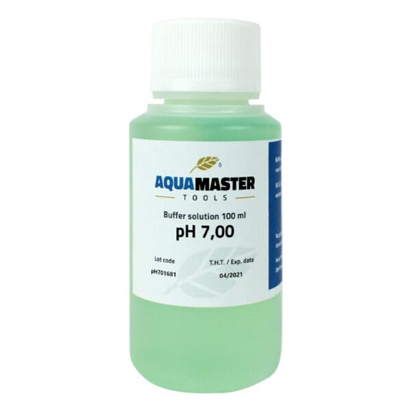 Buffer solution bottle, pH 7.00, 100 ml.