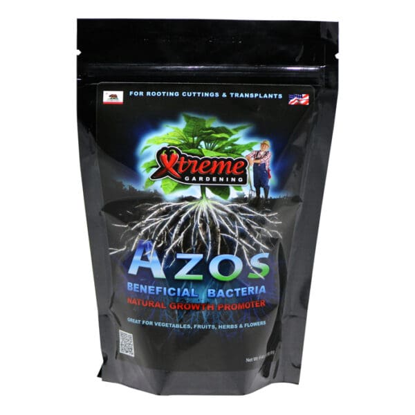 Xtreme Gardening Azos beneficial bacteria package.