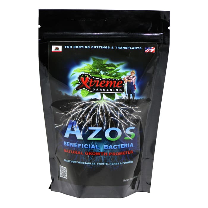 Xtreme Gardening Azos beneficial bacteria package.