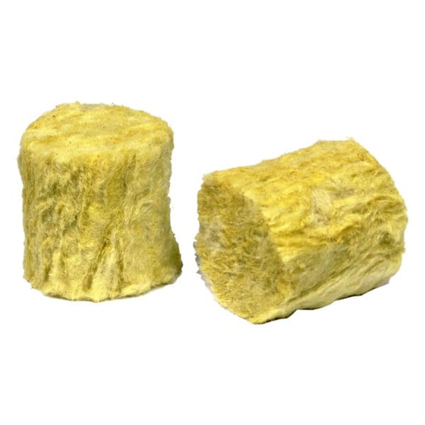 Two yellow insulation material blocks.