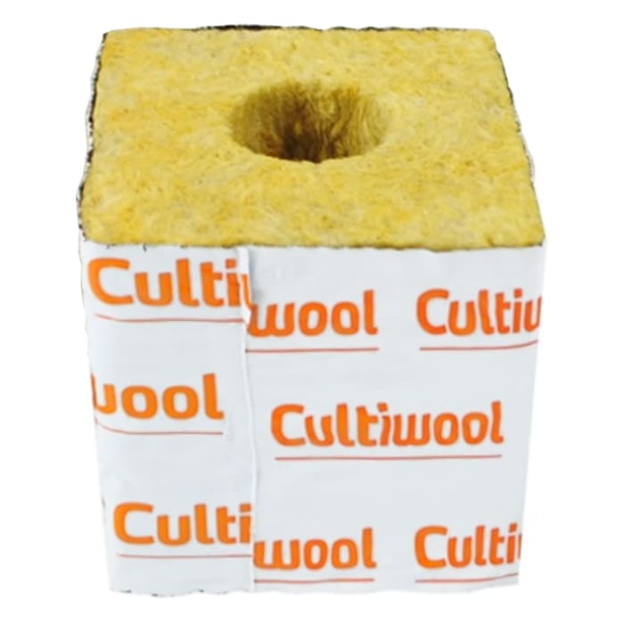 Cultiwool block with central hole.