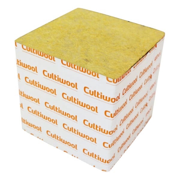 Cultiwool insulation block with yellow top.