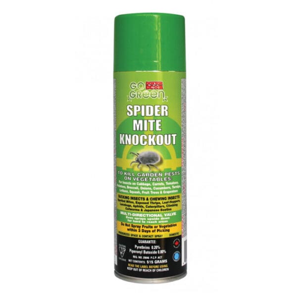 Green spider mite pesticide spray can.