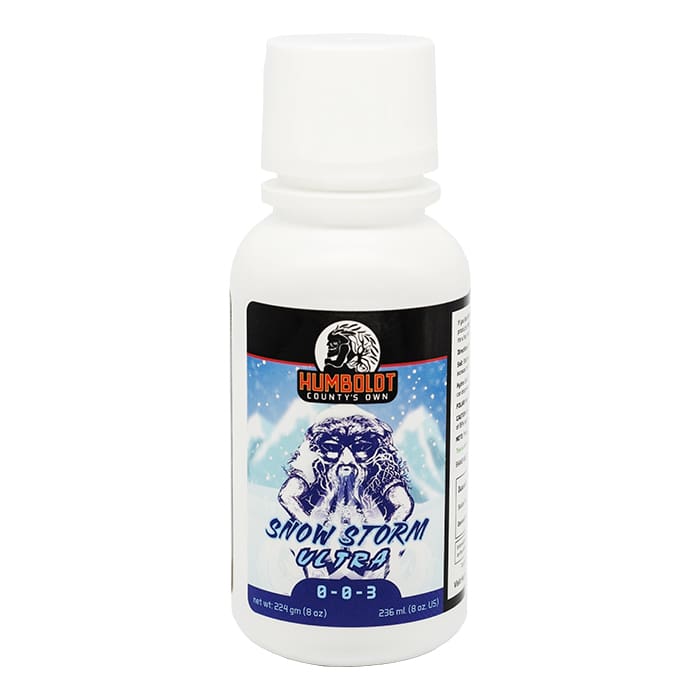 Snow Storm Ultra nutrient bottle by Humboldt.