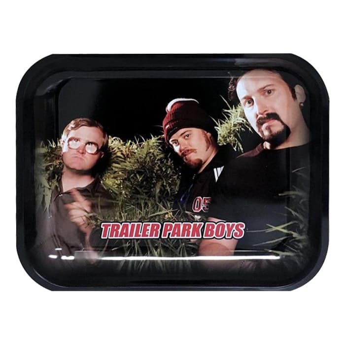 "Trailer Park Boys with cannabis background"