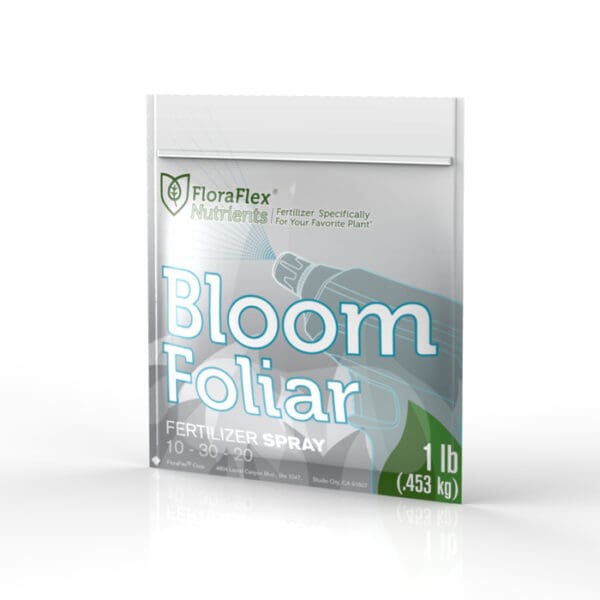 Bloom foliar fertilizer spray packaging.