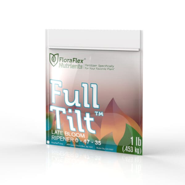 FloraFlex Full Tilt late bloom fertilizer package.