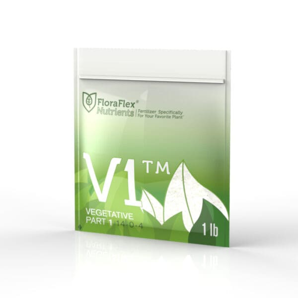 FloraFlex V1 Vegetative Nutrients 1 lb package.