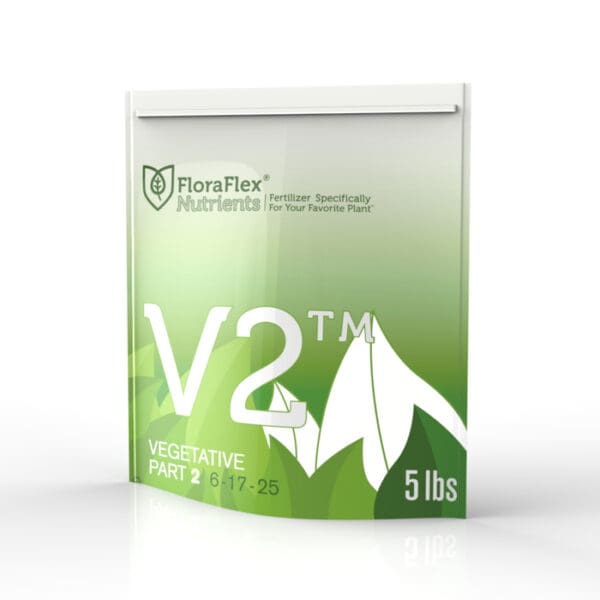 FloraFlex V2 Nutrients fertilizer package design.