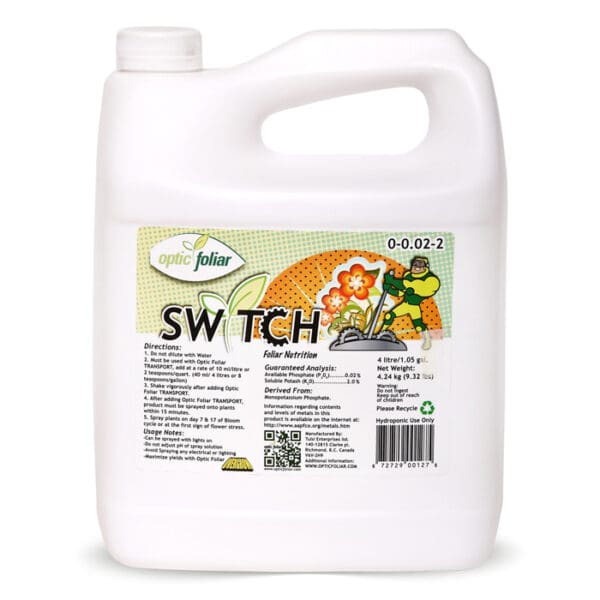 Optic Foliar Switch foliar nutrition solution.