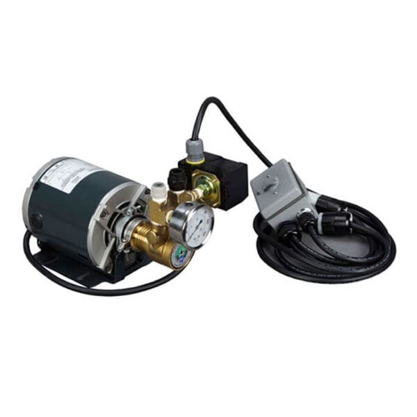 Electric water pressure pump with attachments.