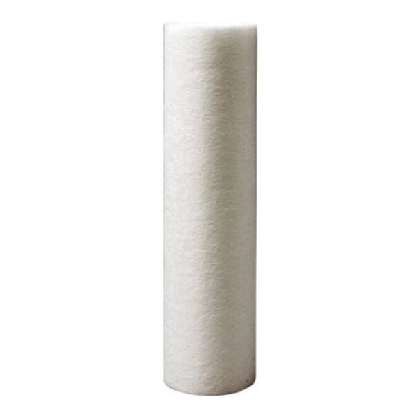 White cylindrical filter element on a white background.