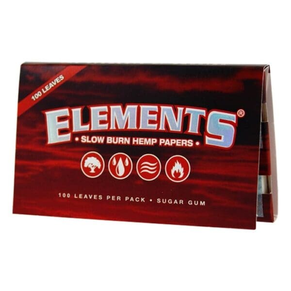 Elements slow burn hemp paper packaging.