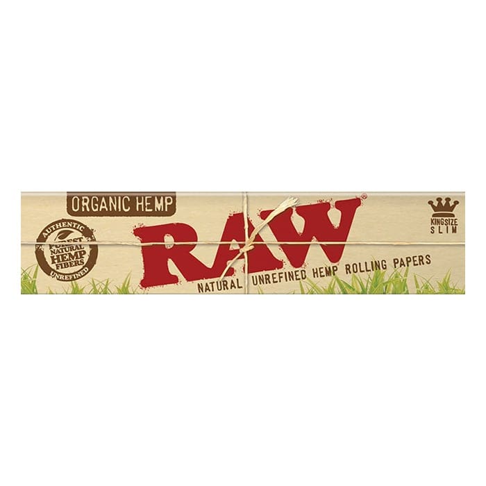 Organic hemp rolling papers packaging design.