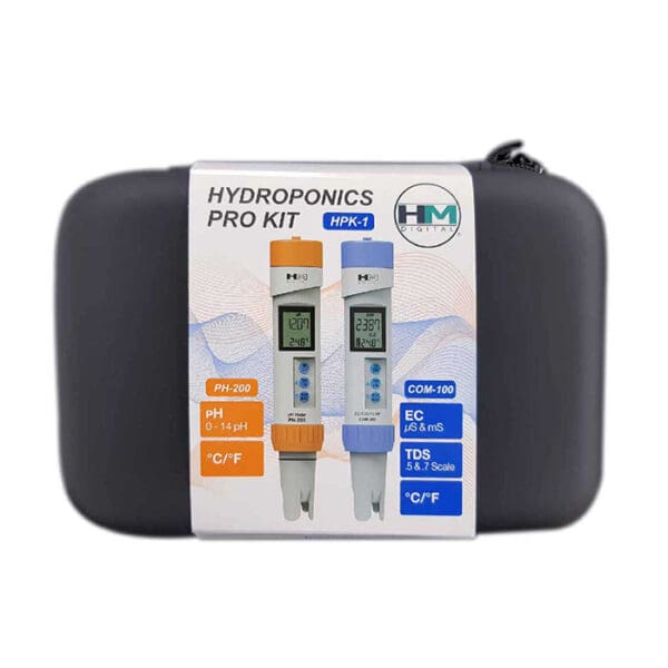 Hydroponics Pro Kit with pH meters.