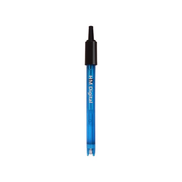 Blue digital pen with black cap.