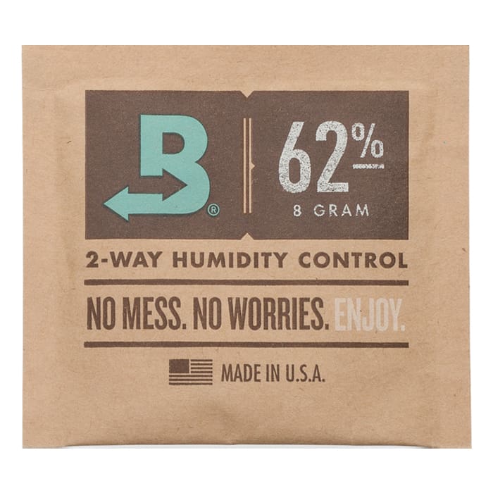 Humidity control pack, 62% moisture level.