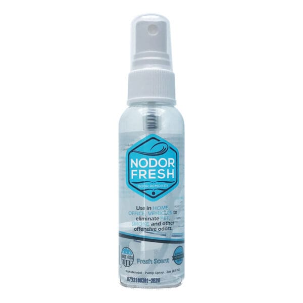 Nodor Fresh odor remover spray bottle.