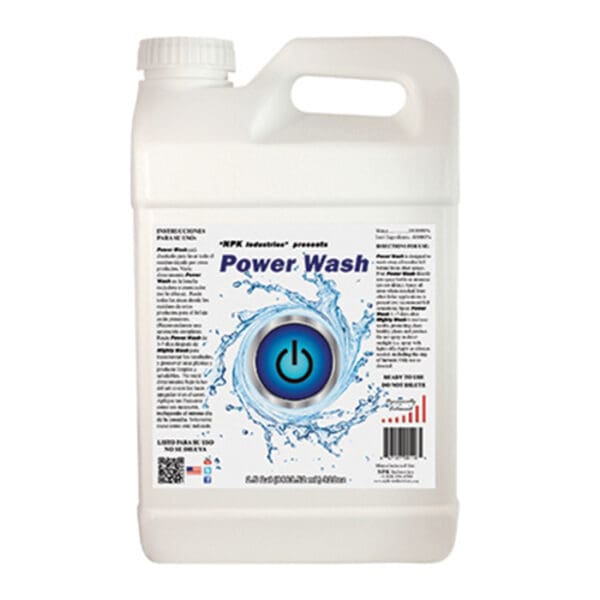 Power Wash cleaner in a white container.