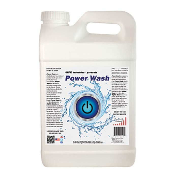 Power Wash cleaner in a white container.