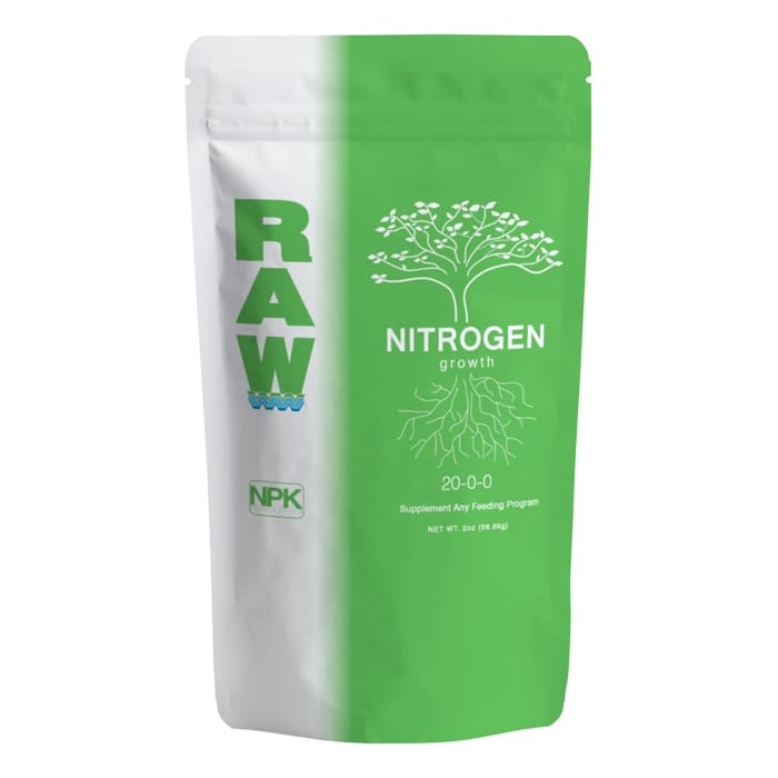 Green nitrogen growth supplement packaging.