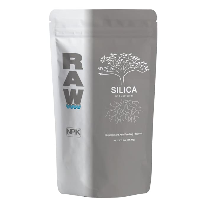 RAW Silica supplement package design.