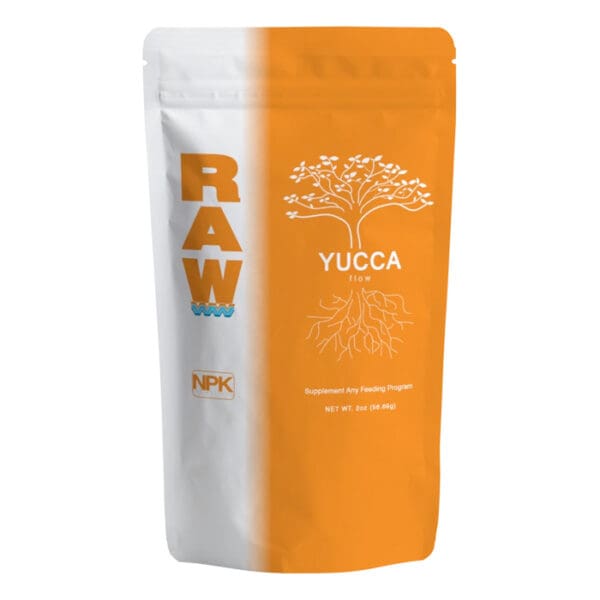 Yucca flow supplement packaging design.