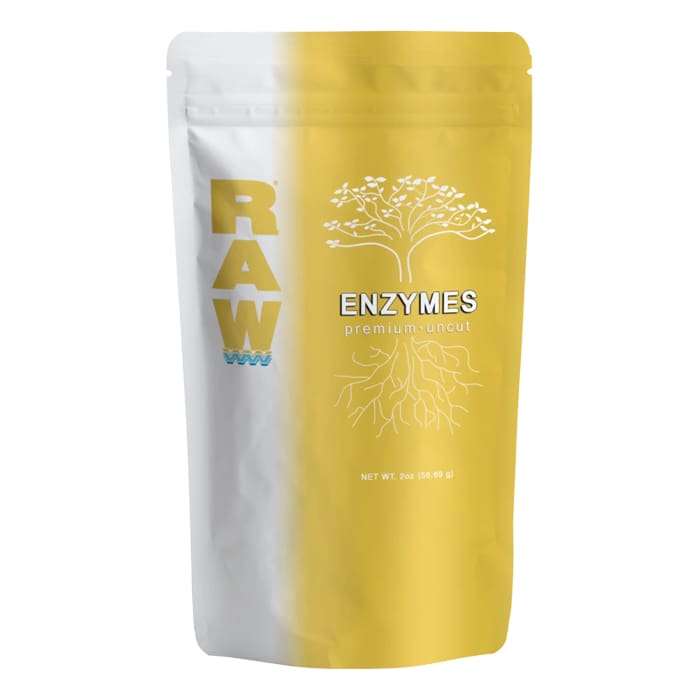 Raw enzymes premium uncut packaging design.