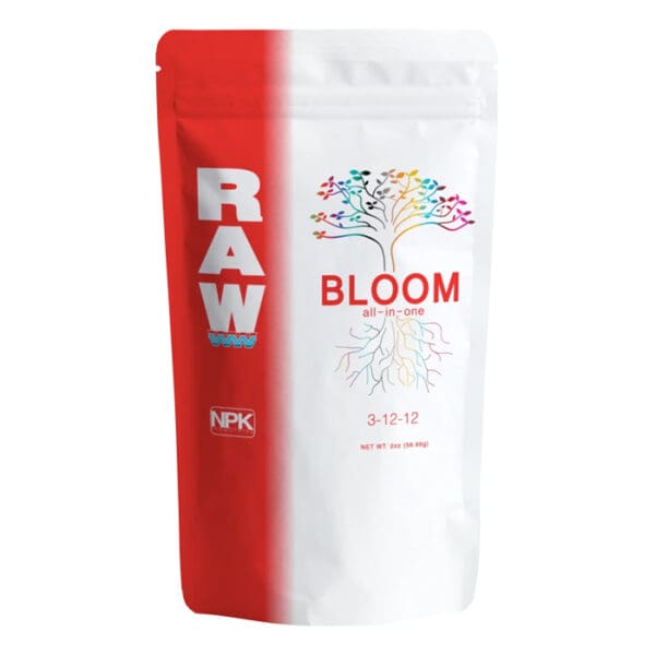 RAW Bloom all-in-one fertilizer packet.