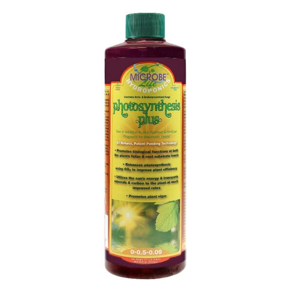 Hydroponic photosynthesis enhancement liquid product.