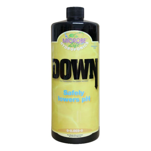 PH down solution for hydroponics adjustments