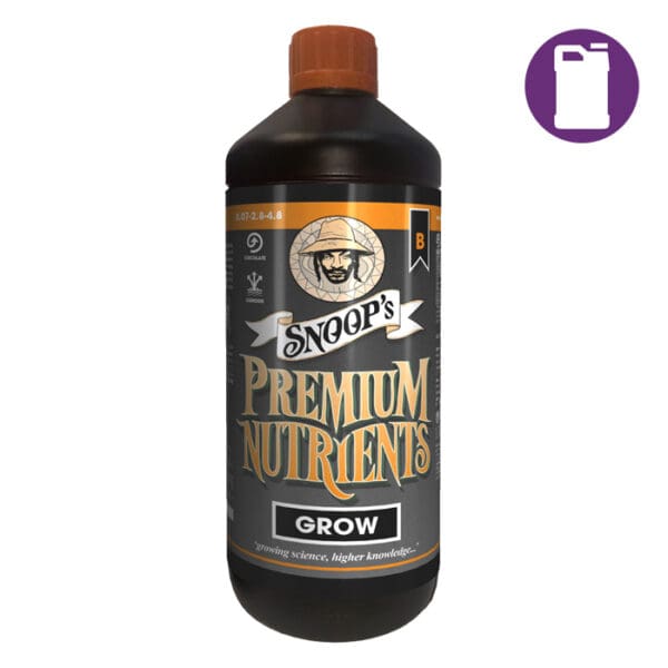 Snoop's Premium Nutrients for plant growth.