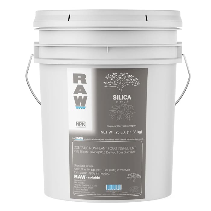 RAW silica strength 25 lb container.