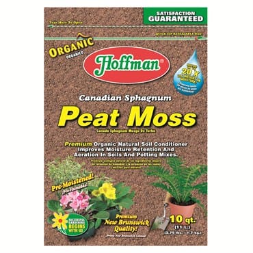 Hoffman Canadian Sphagnum Peat Moss bag.