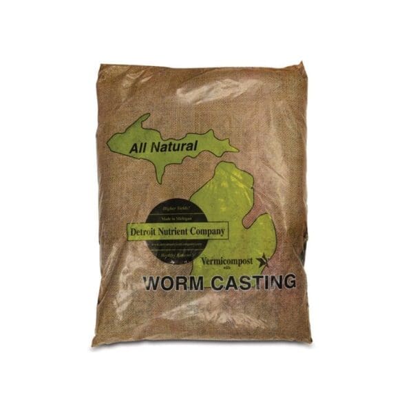 Natural worm casting from Detroit Nutrient Company.