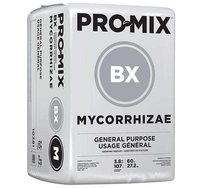 ProMix BX Mycorrhizae general purpose growing medium.