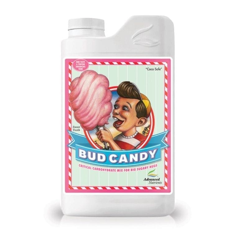 Container of Bud Candy with cotton candy graphic.